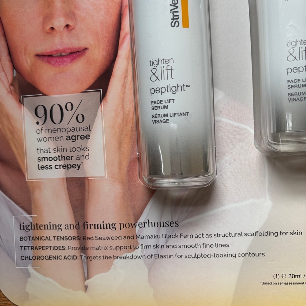 Strivectin 1 oz and 0.5 oz Tighten & Lift Peptight Face Lift Serums Brand New - Picture 5 of 7